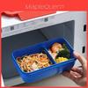 Kreative Kinder-Lunchbox aus mikrowellengeeignetem Kunststoff mit zwei Fächern für Schulmahlzeiten