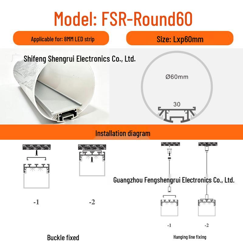 Three-Sided Waterproof Linear Light: Luminous Surface-Mounted/Suspended Thickened Aluminum Groove for Commercial Use