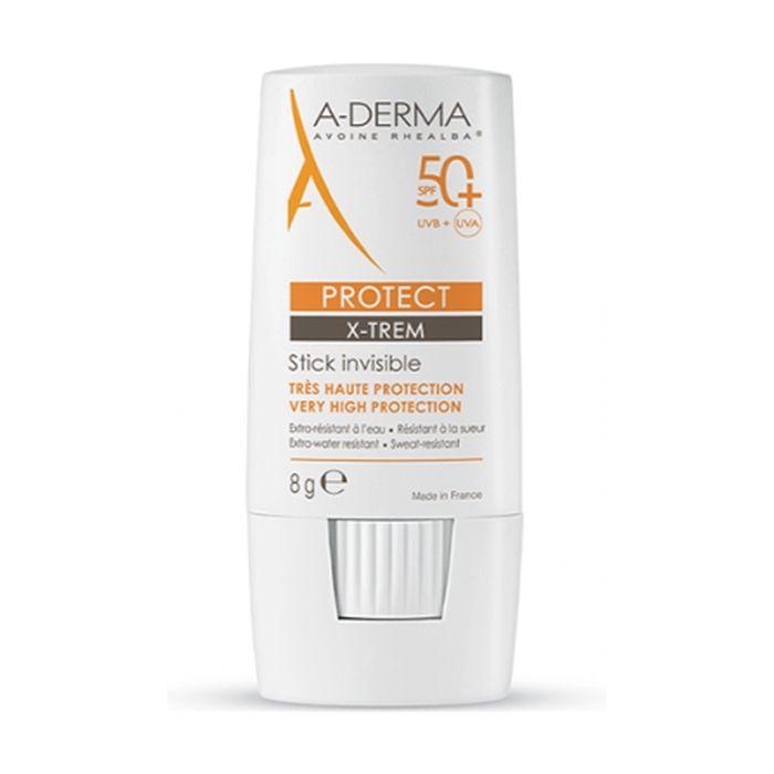 Stick Solaire - A-DERMA - Protect X-Trem - SPF 50+ - Hypoallergénique - 8g