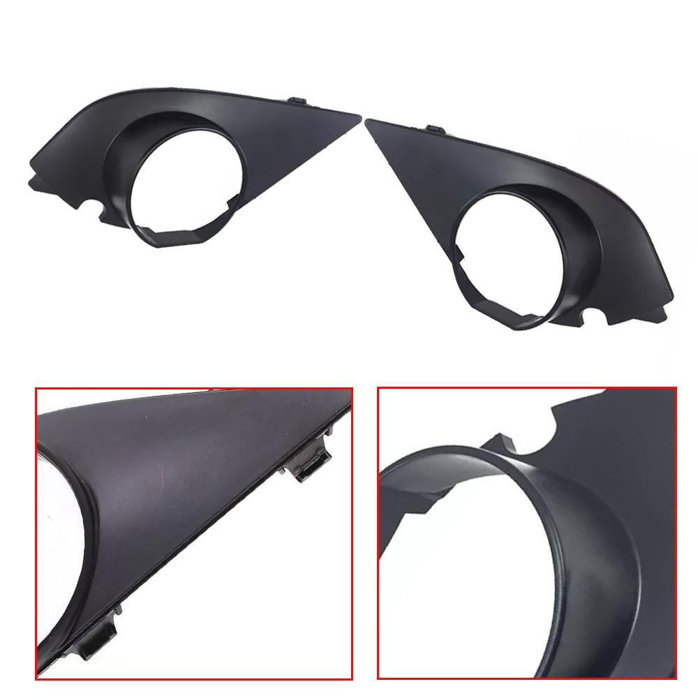 Pair Car Front Bumprt Fog Light Cover Lamp Frame Grille For BMW E60 E61 M Sport 2003 2004 2005 2006 2007 2008 2009 51117896604