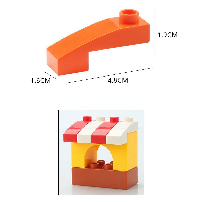 Duże Klocki Model Zamku Dom Akcesoria Pokój Dachówki Hurtowo Most Kompatybilne z Klockami Dzieci Zabawki DIY