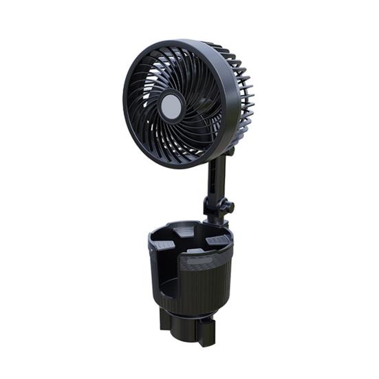 

2-в-1 USB-вентилятор, подстаканник, расширитель, вращение на 360 градусов, мощный поток воздуха, питание от USB, универсальный, простой в установке вентилятор охлаждения автомобиля M A