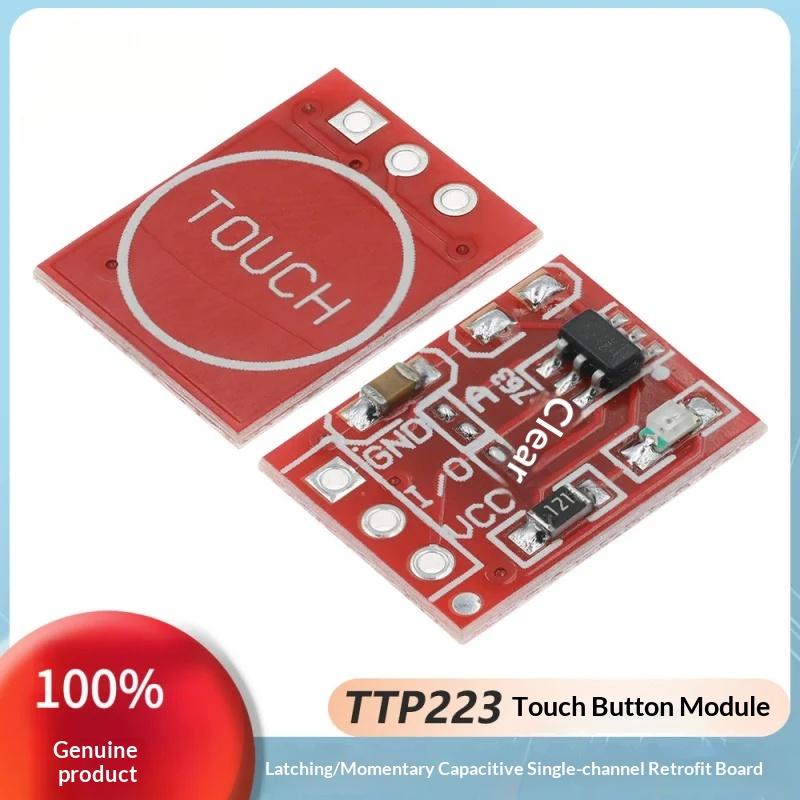 

10pcs TTP223 Button Module Self-Locking Touch Capacitive Switch Single Channel Conversion China Mainland