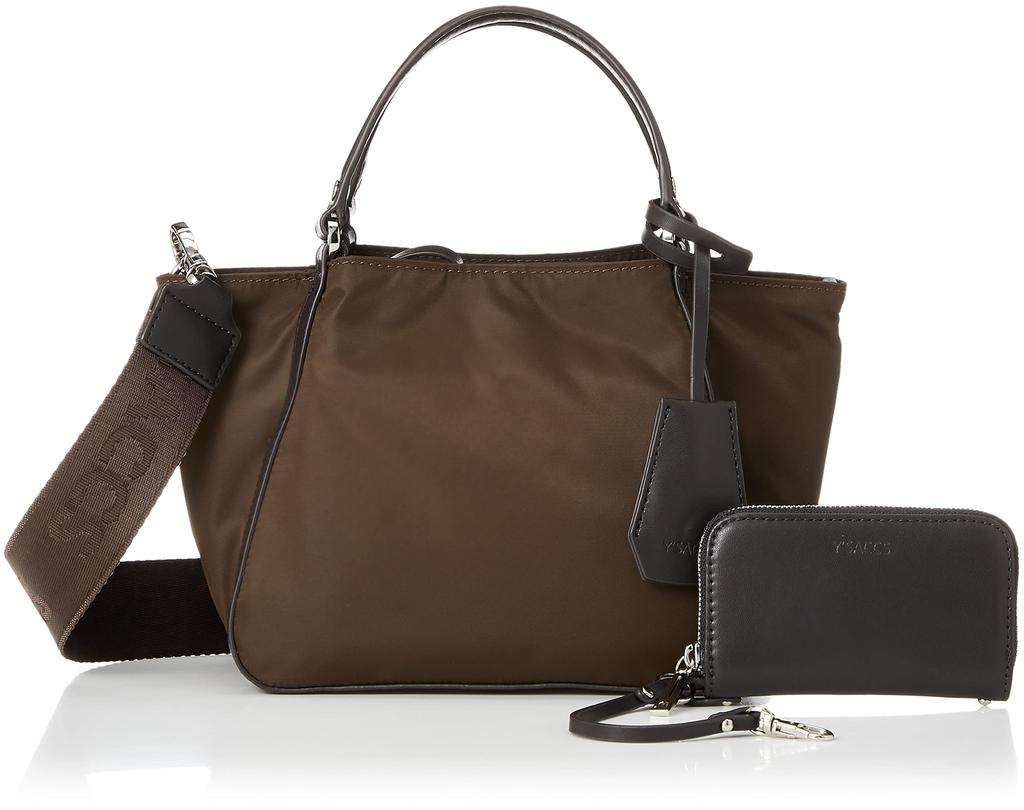 Tote Bag Recycled Nylon 2WAY Minimum Tote Brown [Isaac] Women's (20)