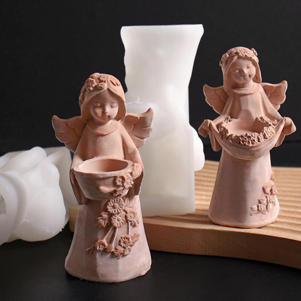 Figurinen Engelhaftes Robustes Silikon Squeeze Form Set Bastelbedarf für Kinder Kreativität und Heimdekorationsverbesserung