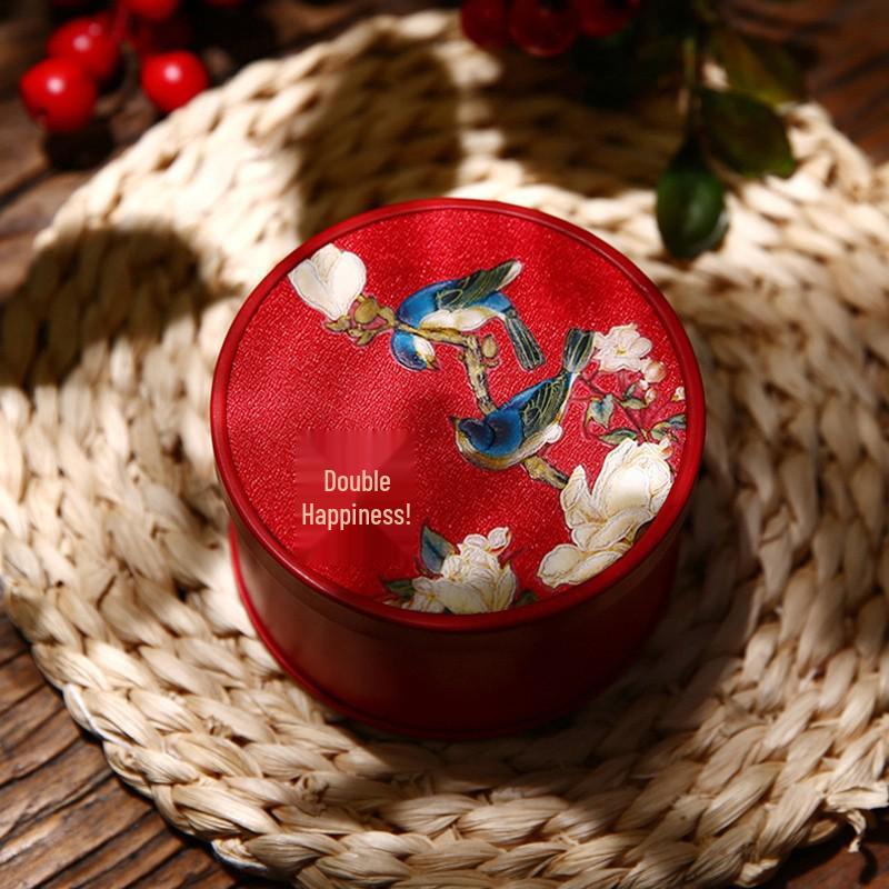 2022 Creative Drum-Shaped Wedding Candy Tin Box
