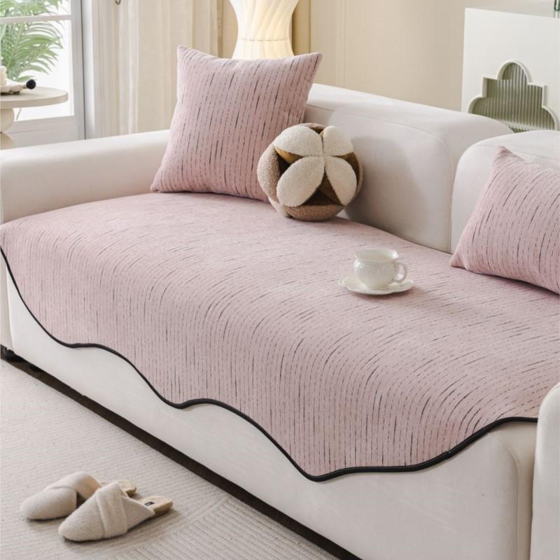 Funda Sofas Carpet Sofa Covers Mat Sectional Couch Furry Non Slip Chenille Sofa Slipcover Irregularity Cushion Carpet