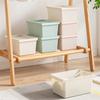 Desktop Plastic Storage Box with Lid Home Makeup Clothes Underwear Sundries Toy Cosmetics Storage Basket Kitchen Food Organizer