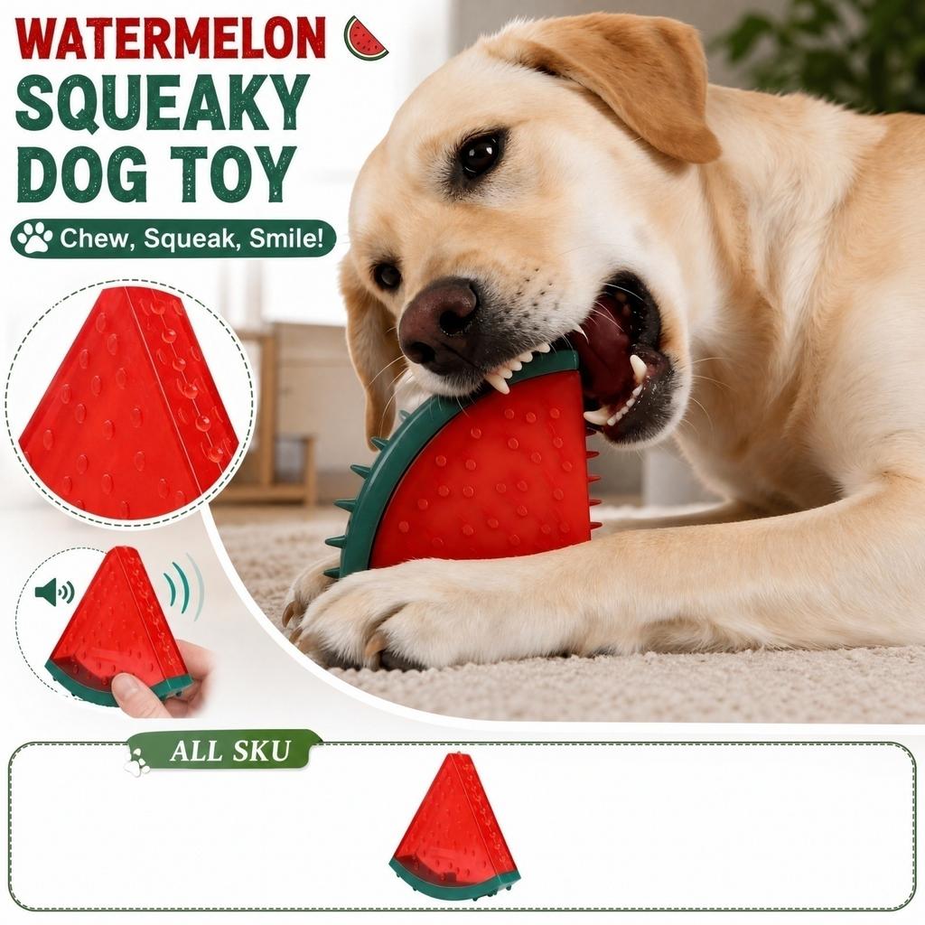 Squeaky Dog Toy Shape TPR Rubber for Chewing Interactive Play
