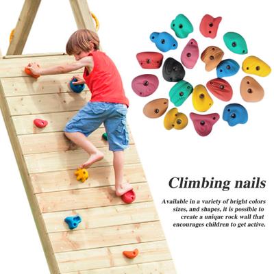 Klettergriffe mit Befestigungsschraubenlöchern bis zu 230 lbs Kinder Erwachsene Kletterwandgriffe Indoor Outdoor Spielplatz Kletterwandgriffe