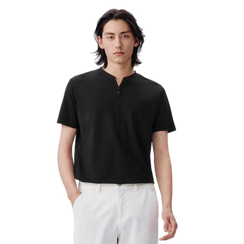 Men s Summer Henley T-Shirt XL