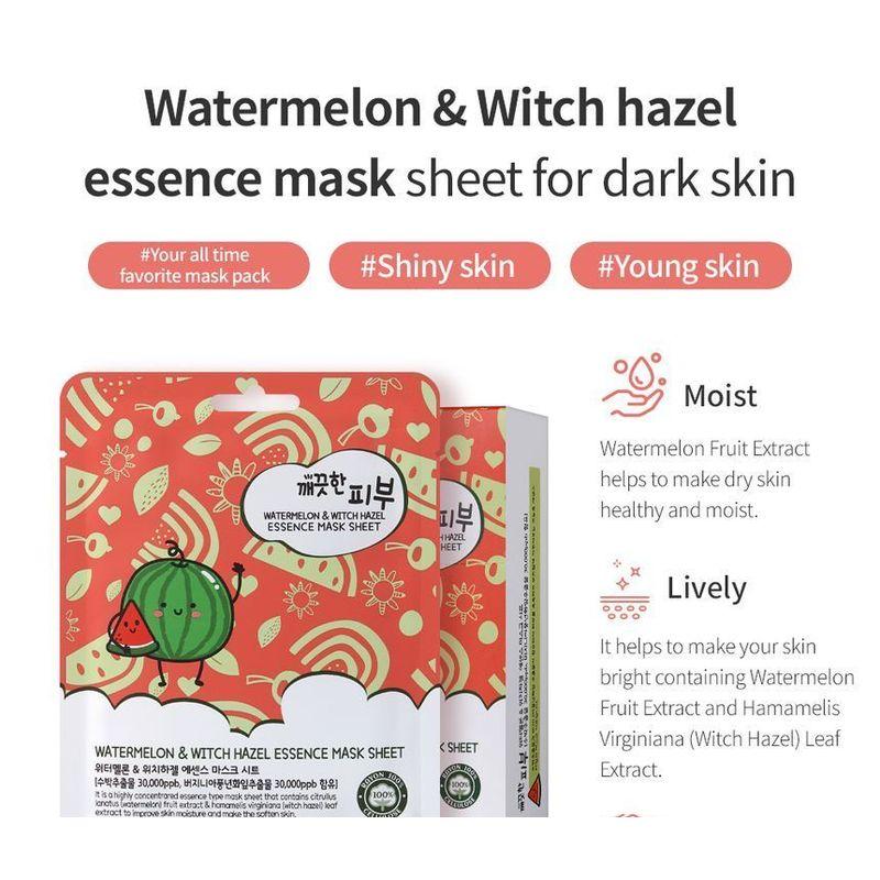 esfolio - Watermelon & Witch Hazel Essence Mask Sheet Set