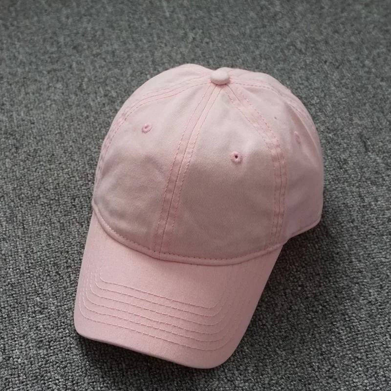 Solid  Cap Four Seasons Women Ponytail Baseball Caps Big Size  Men Baseball Cap Cotton Outdoor Simple  Visor Casual Cap