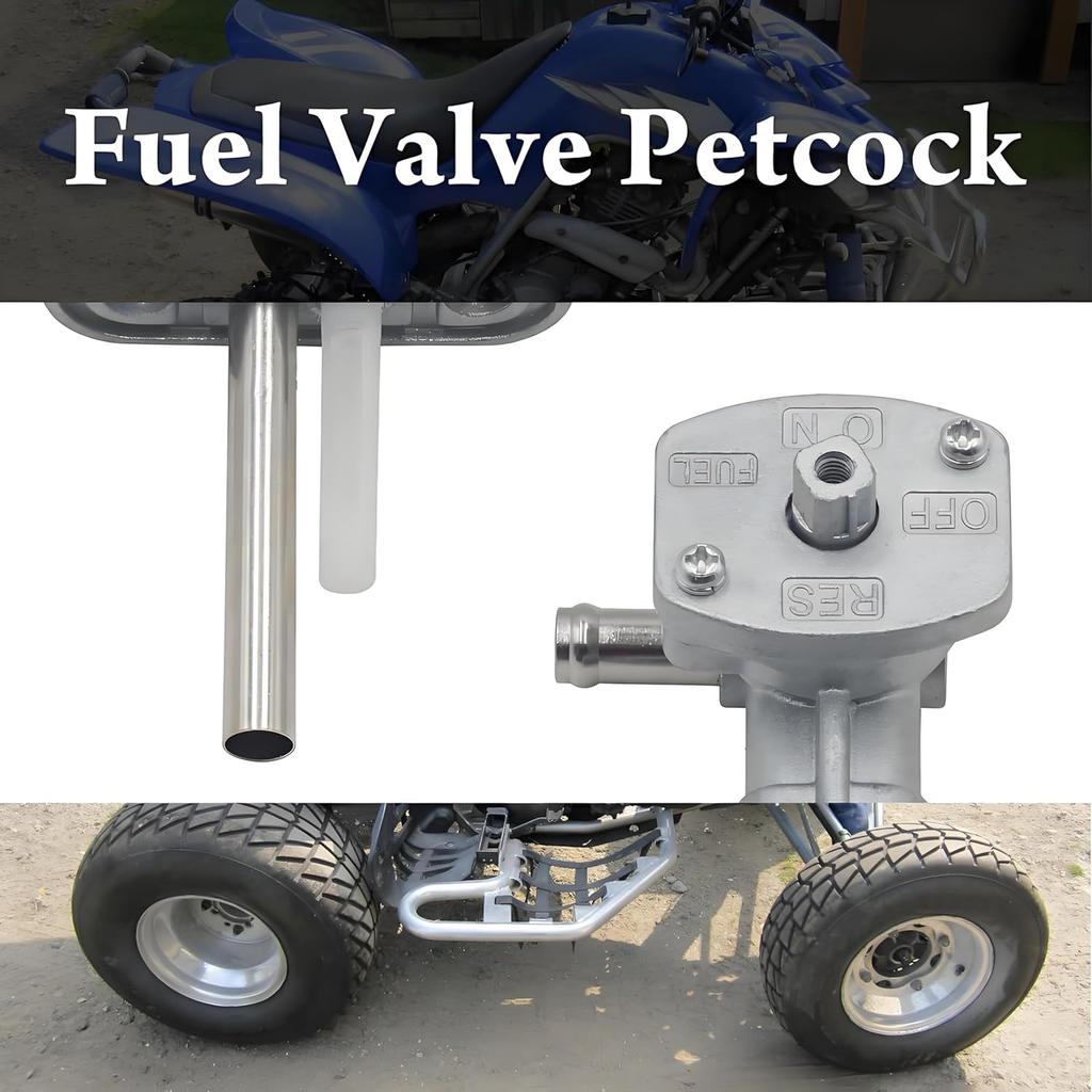 Fuel Valve Petcock for Kawasaki Prairie 360 KVF360 2003-2013, Gas Tank Switch Valve Assy Lever 51023-1402 51023-1316