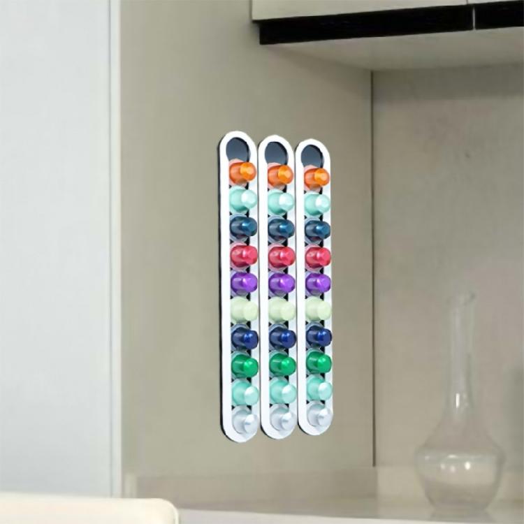 Porta Capsule Caffè Organizzatori di Stoccaggio Organizzatori da Esposizione Supporto per Capsule Texture Acrilica Adatto per Esporre Tazza in Polvere