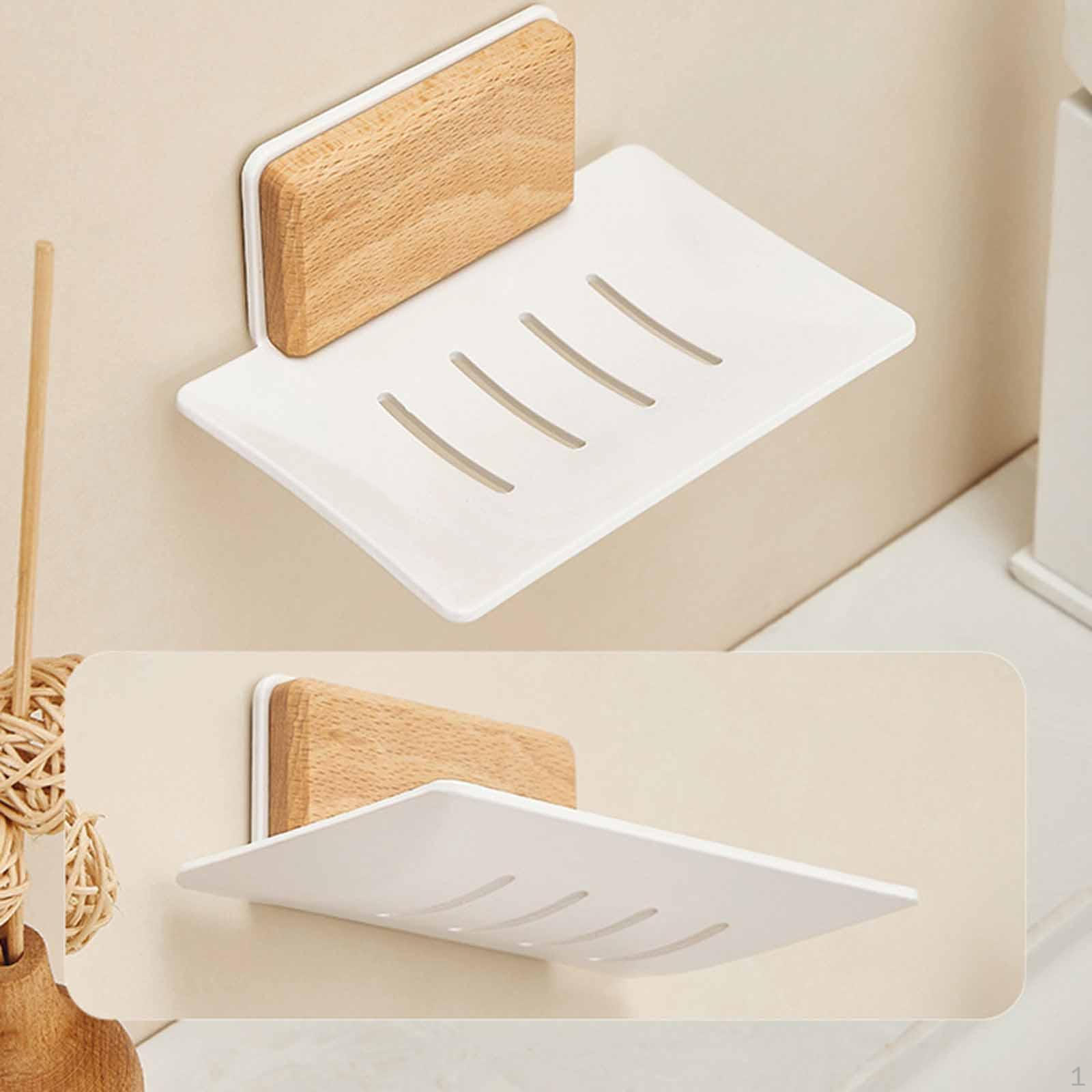 

Держатель для мыльницы с дренажем для кухни и ванной комнаты с металлическим дизайном Wall Mounted