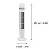 YANHAIGONG Oszillierender Turmventilator, USB Mini Blattloser Schreibtischventilator mit Licht, Tragbarer Leiser Standventilator