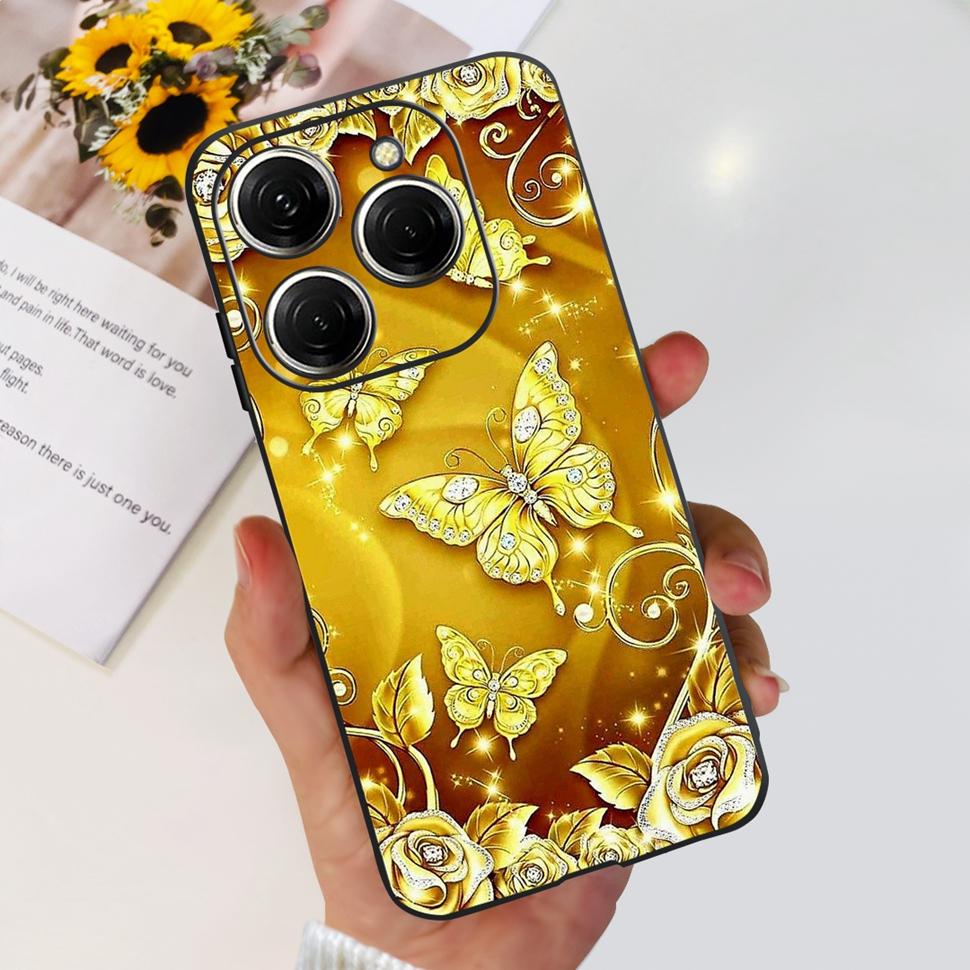 For Tecno Spark 20 Pro Casing KJ6 Luxury Candy Painted Cover Soft Silicone Case For Tecno Spark 20 Spark20 Pro Housing Funda