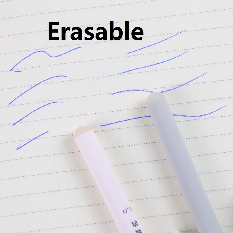 1/4 Pcs/Set Kawaii Erasable Gel Pen Pig Bear Cat Mouse 0.5mm Blue Ink School Office Stationery Gift Korean Stationery SB09
