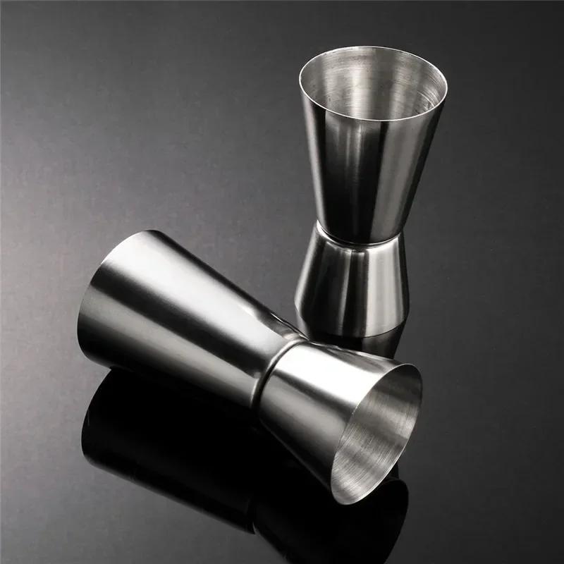 15-60ml Dual Shot Cocktail Bar Stainless Steel Mixing Set Family Bar Party Accessories Club Double-head Alcohol Measuring Cup