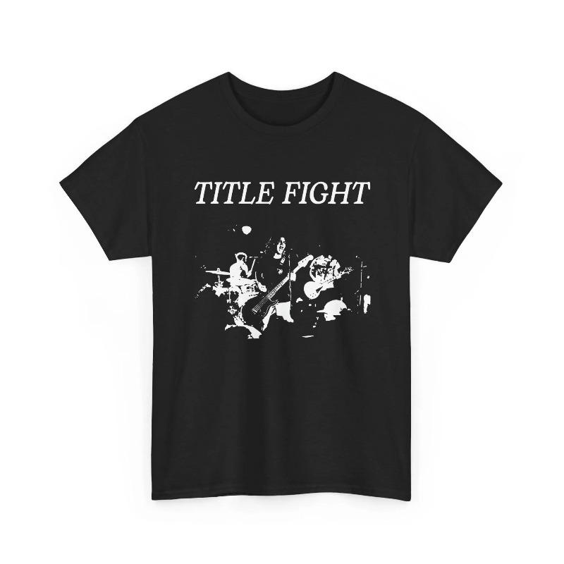 Title Fight Band TShirt Live Graphic Tee Summer Unisexs And Unisexs Loose And Breathable TShirt Top S