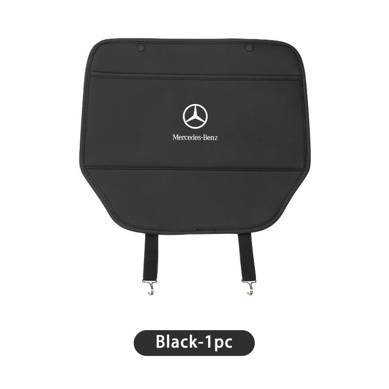 

Car Seat Back Protector Pad Anti Kick Mud Dirt Mat Storage Bag For Benz C180 C300 W124 W176 W177 C200 C260 GLC CLE CLA AMG