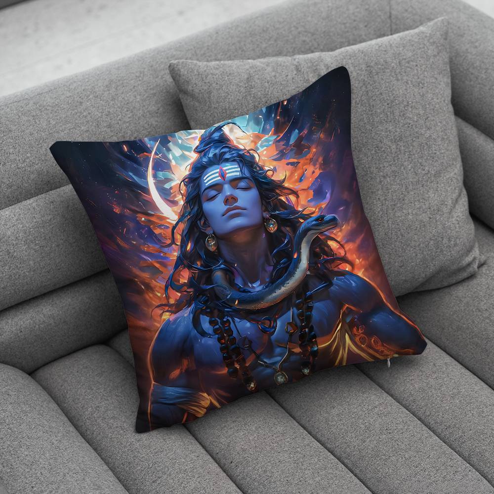 India Art Lord Shivasjpg Pillow Case Pillowcase Home Sofa Cushions Car Cushions Pillowcover Office Pillowshell Pillow