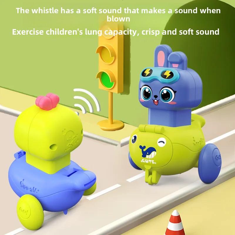Children's Inertia Toy Car Cute Bunny Inertial Scooter Toy Boys' Mini Pull Car 0-3rd Birthday Gift