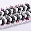 7 Pairs Dramatic Colorful Eyelashes Thick Fluffy Colored False Eyelashes  Women