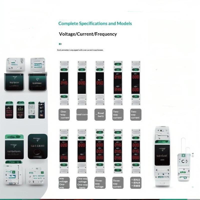 Digital Three Phase Voltage Meter LED Display Modular Design Anti-interference for Communication Base Station Power Supply Monitoring
