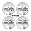 4pcs Car Wheel Hub Center Caps 56mm 60mm 65mm 68mm For Rim Cover Auto OZ Logo Badge Emblem Exterior Styling Accessories