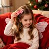 Charming Hair Clips for Photo Shoots Christmas Candies Bow Clip Women Girls, Sweet Glitter Hairpins, Artificial Leather Accessories Clip, Cute