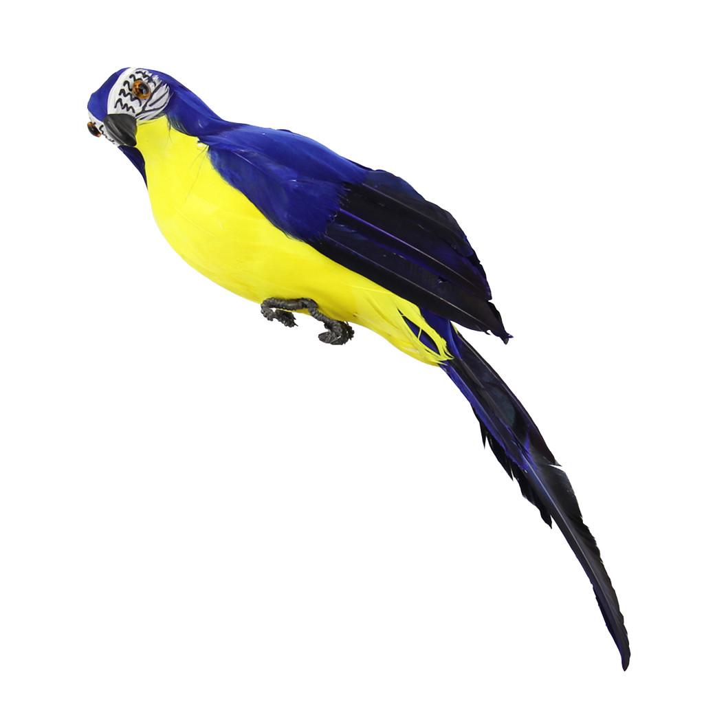Colorful Fake Parrots Artificial Birds Model Outdoor Home Garden  Tree Decor