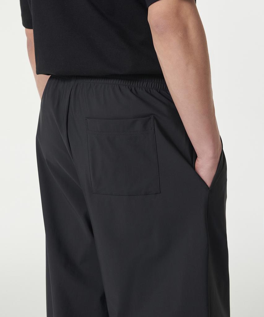 MUSINSA STANDARD Cooling Loose Tapered Elastic Waist Pants [Dark Gray]