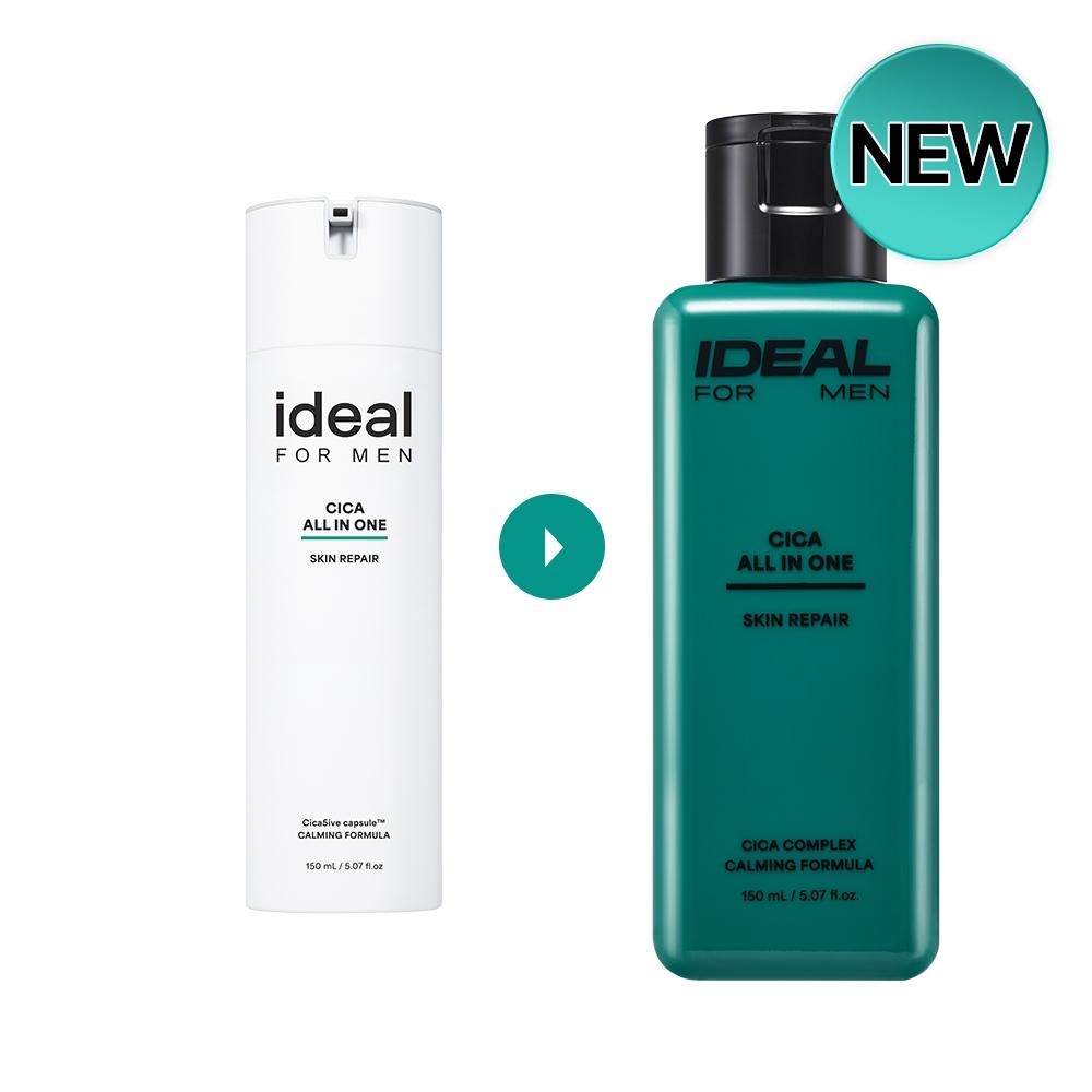 Ideal für Männer [kim Hye Sung Auswahl Geeignet für Akne Haut] Ideal für Männer Cica All in One Einzel 1+1 Plan 150ml Einzelartikel