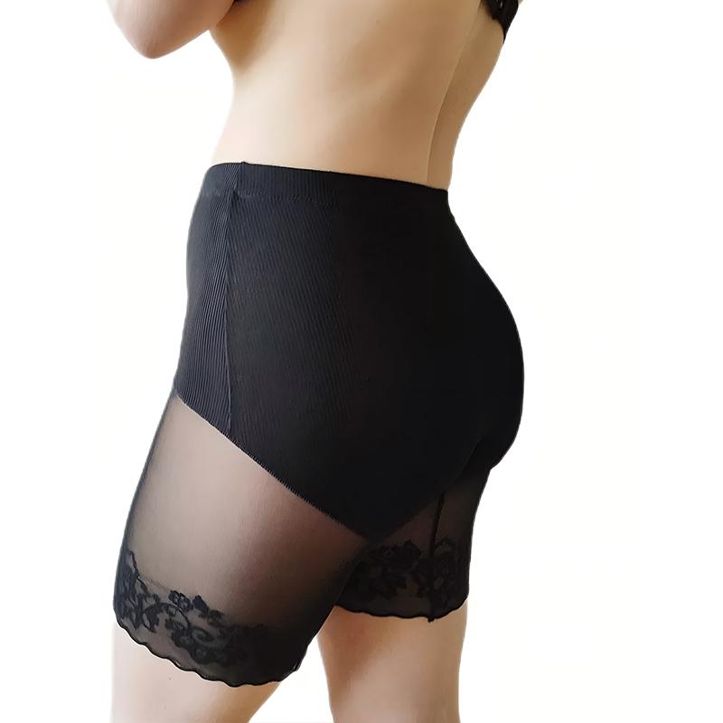 Sexy Pantaloncini da Ragazzo in Pizzo da Donna Taglie Forti Pantaloncini di Sicurezza Estivi Senza Cuciture a Vita Alta Mutandine Anti-Sfregamento Sotto la Gonna