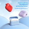For AirPods Pro 3 Silicone Case Soft Wireless Earbud Organizer Cover with Carabiner