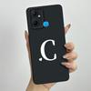 For Infinix Smart 6 Plus Case Infinix Smart6 Plus Phone Case X6823C Cute Initial Letters Square Soft Silicone Back Cover Fundas