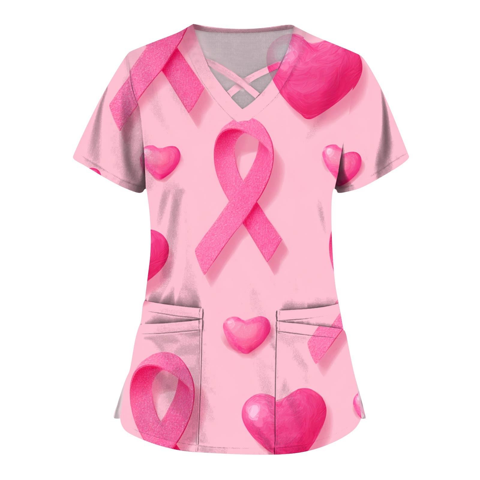 

Жіноча Мода V-подібний виріз Короткий рукав Комбінезон Двошарова кишеня Принтовані Топи Одяг XXXXL рожевий