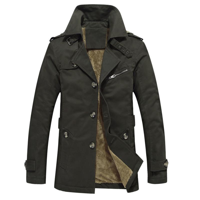 Autumn Men'S Medium And Long Jacket Youth British Fashion Slim Casual Trench Coat Men