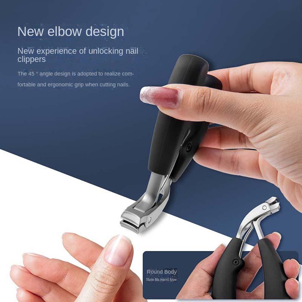 

Pedicure Tools Anti-Splash Nail Clipper Nail Accessories Fingernail Trimmer Unisex чёрный