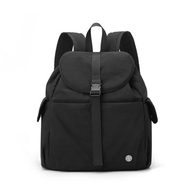 Mochila de Nylon Manatsulife, Grande Capacidade, Leve, Tamanho A4, Multifuncional, Múltiplos Bolsos, Repelente à Água, Fechamento por Cordão, Unissex,