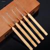 Wool Dreadlock Hair Extension Crochet Hook with Wooden Handle - Wig and Sealing Tool