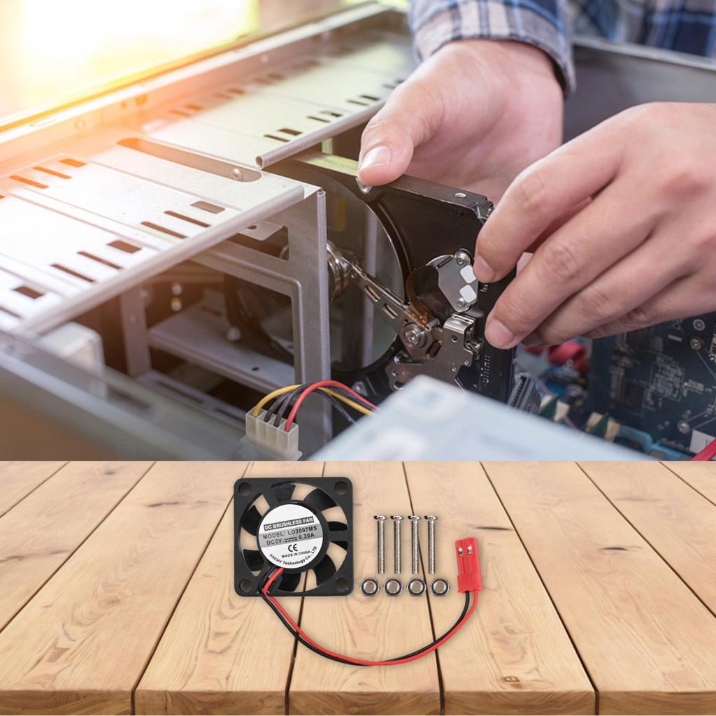 Quiet Cooling Fan for Raspberry Pi with 30000 Hours Lifespan and 5V Power