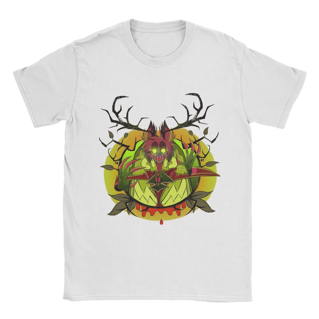 H-Hazbin Hotels T-Shirt Summer  100% Cotton T-Shirts For Men Hippie Design Tee Shirt Short Sleeve Vintage Tees