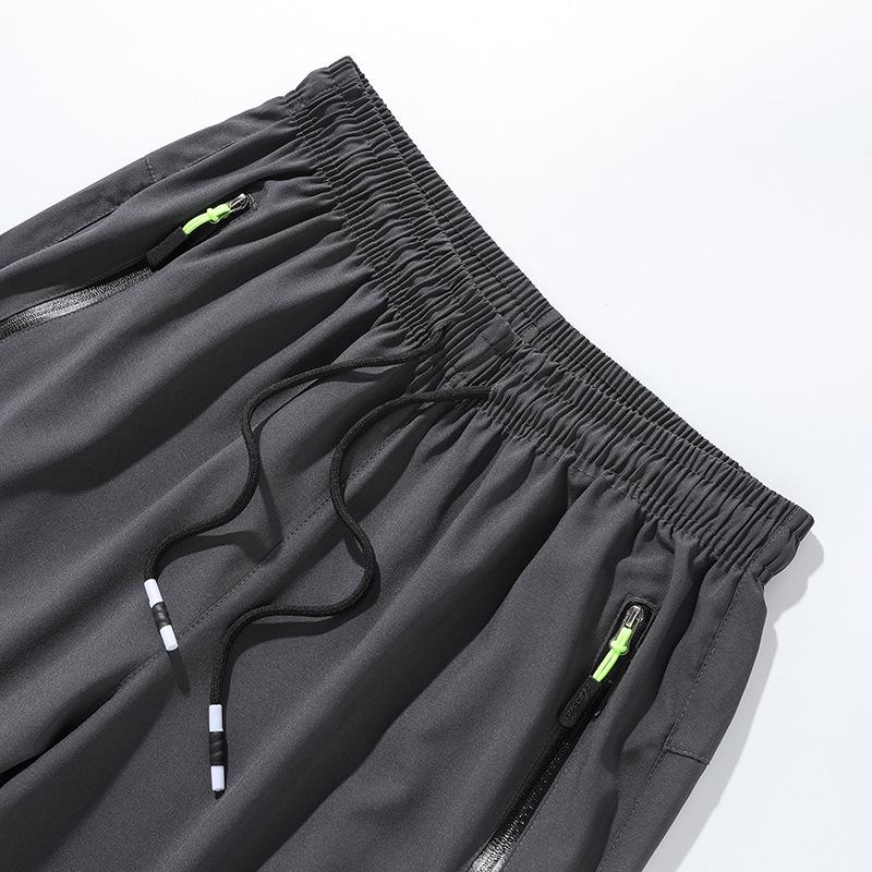 Summer Black Plus Size Quick-Dry Long Pants - Men's & Women's Casual Loose Fit, Breathable.