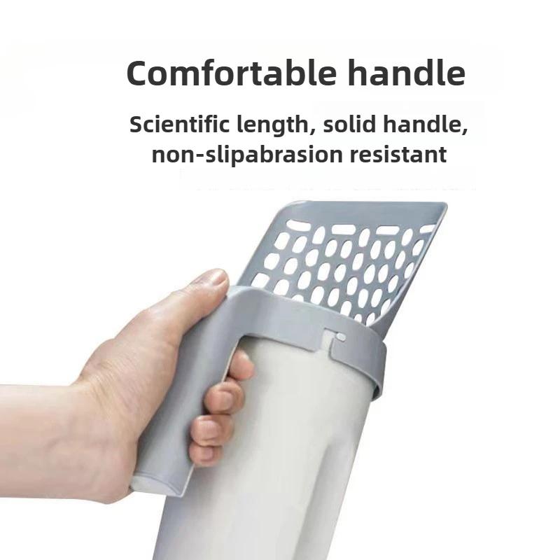 Cat Litter Scoop Self-cleaning Cat Litter Box Shovel Kitty Toilet Clean Tool for Litter Tray Sandboxes Shovel Sand Bottom Hidden Design Cats Supplies