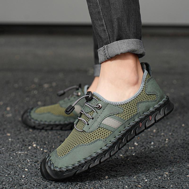 2025 Summer 2025 Large Size Men's Sandals Breathable Mesh Shoes Sports Mesh Quick-Drying Hiking Shoes