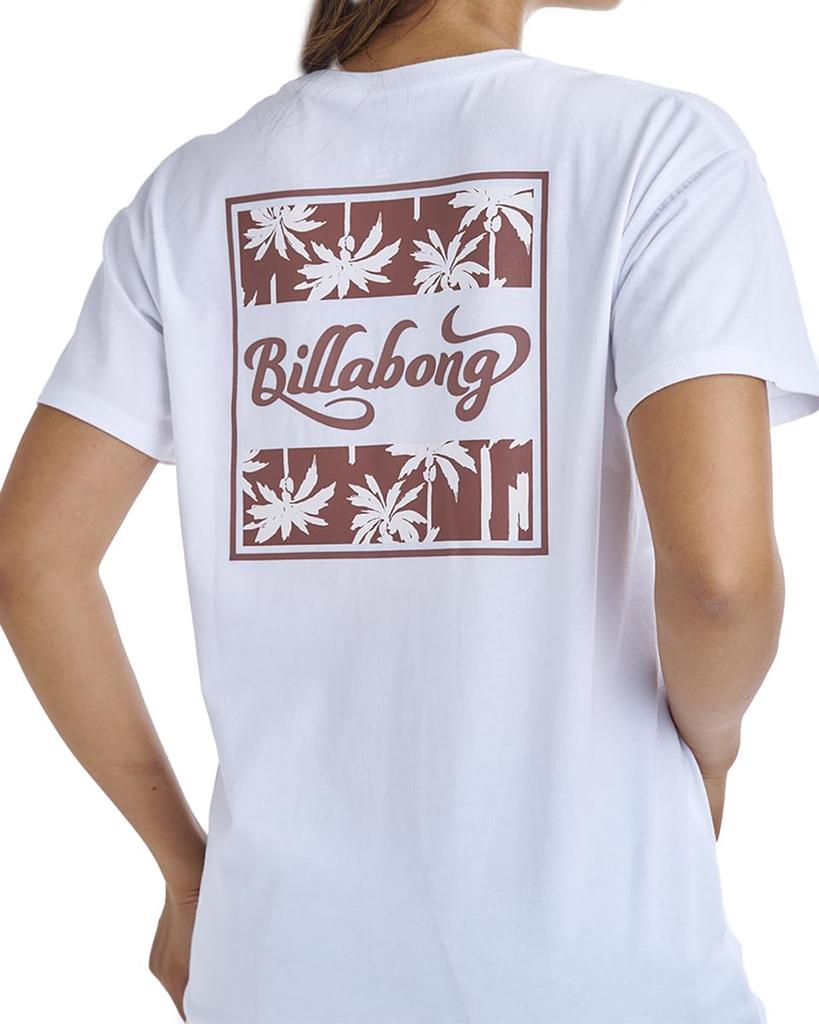 Billabong Modern Square Logo Boy Fit Tee In Nut Women's