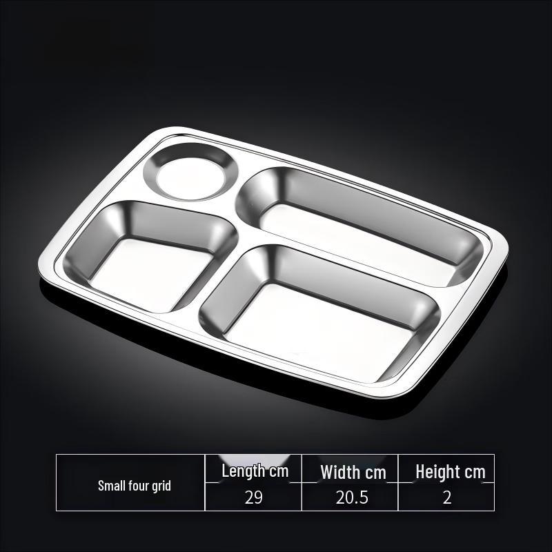 Tianze Stainless Steel Divided Meal Tray